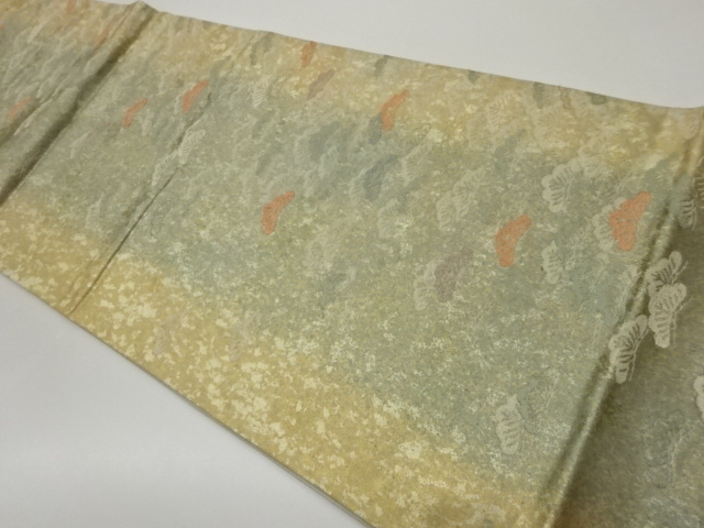 JAPANESE KIMONO / VINTAGE FUKURO OBI / WOVEN PINE